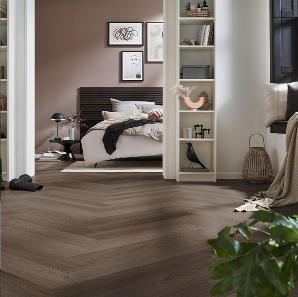 COREPEL Herringbone Brown Oak К3025 фото